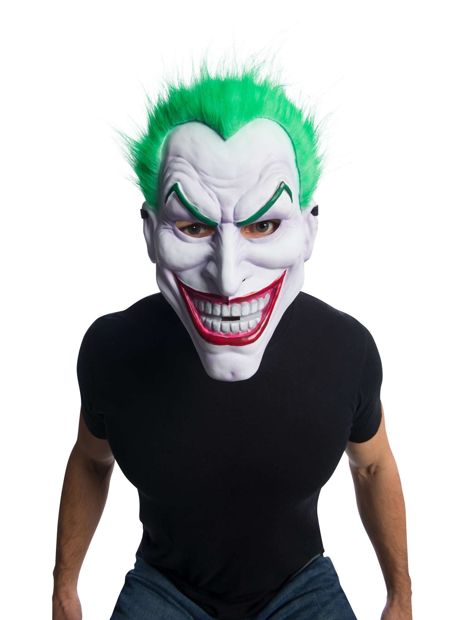 Brand New Joker Mask with Green Hair Costume Accessory
