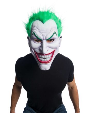 Brand New Joker Mask with Green Hair Costume Accessory