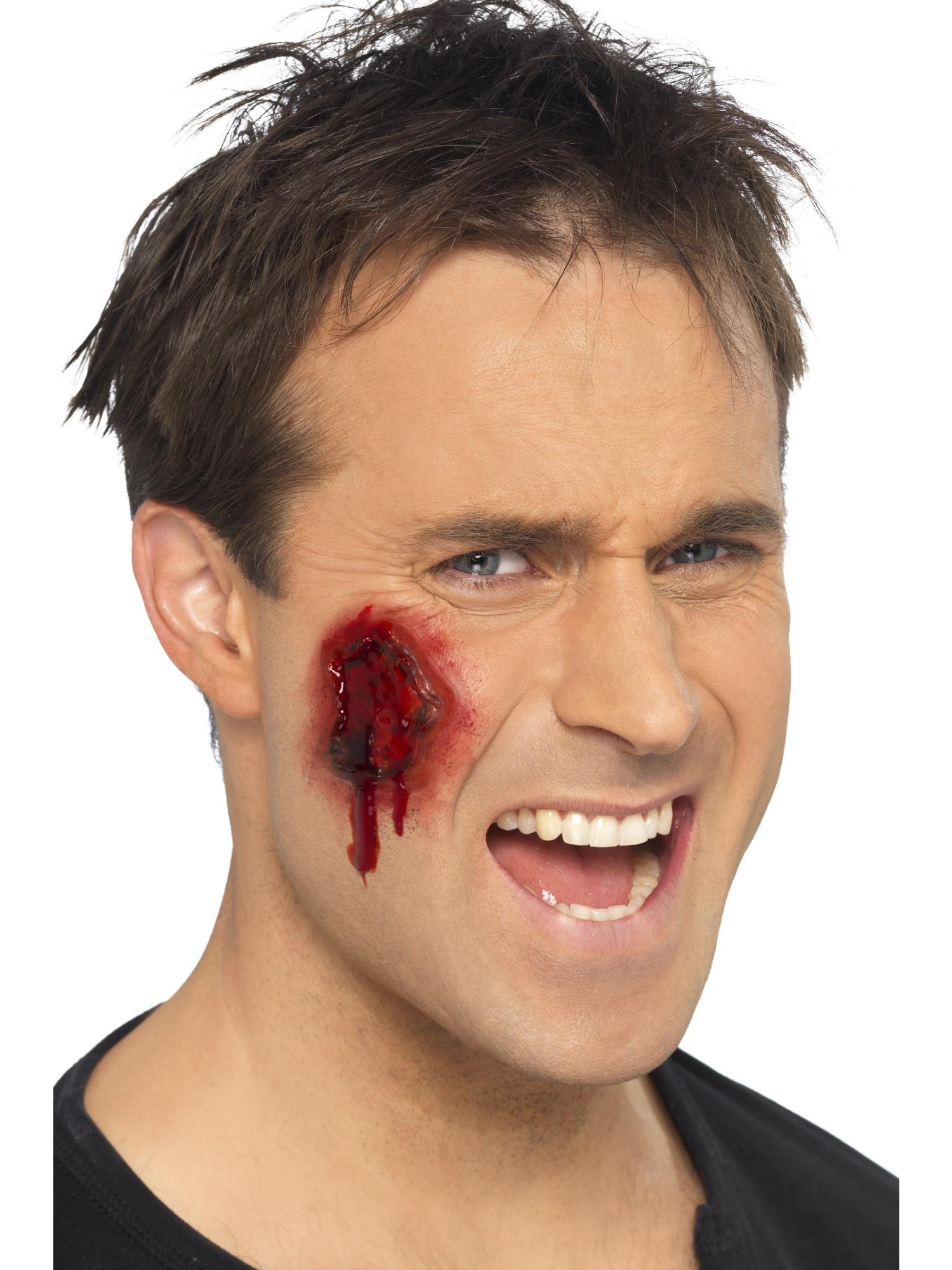 Smiffys Special FX Gory Wounds Red Fake Prosthetic Scars Set