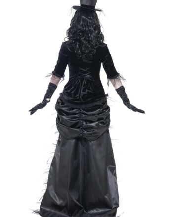 Ghost Town Black Widow Costume Grey Small UK 8-10