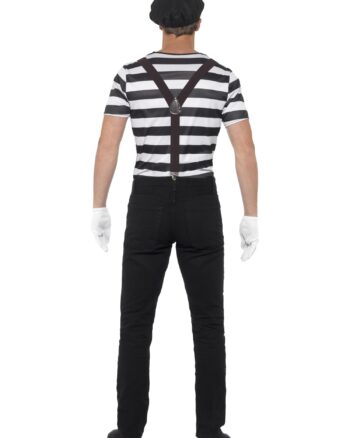 Gentleman Mime Artist Costume Black Medium