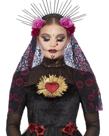 Deluxe Sunburst Day of the Dead Headband