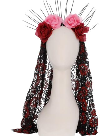 Deluxe Sunburst Day of the Dead Headband