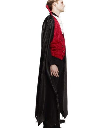 Fever Vampire Costume Black & Red Medium