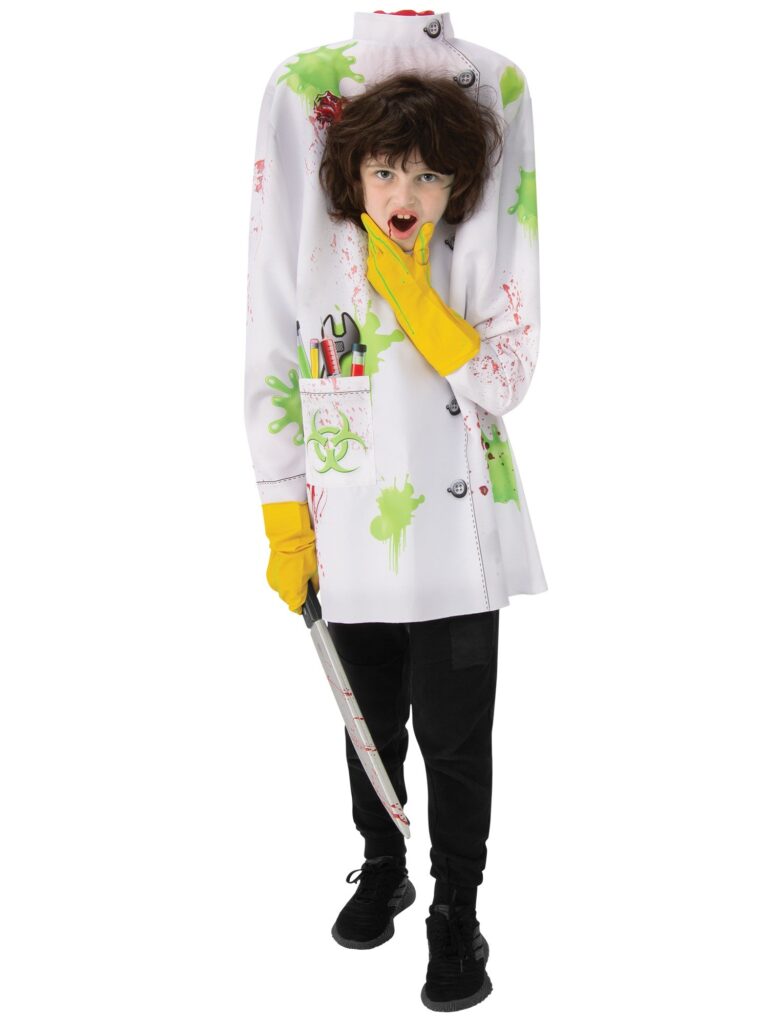 Headless Doctor Halloween Costume for Kids Age 5-6 Years