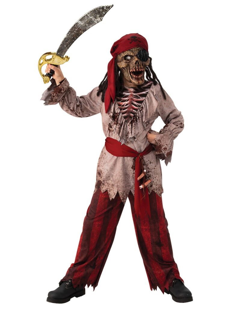 Zombie Pirate Childrens Costume 5 to 6 Years