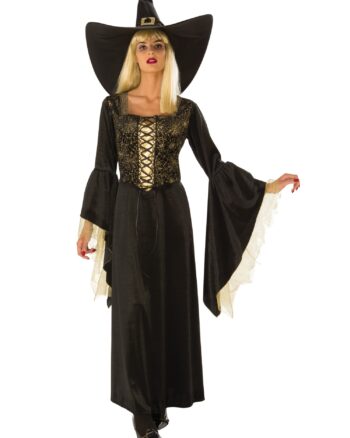 Golden Web Witch Fancy Dress Costume Size S