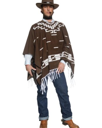 Authentic Western Wandering Gunman Costume Brown Medium Chest 38-40