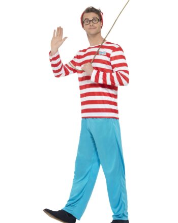 Wheres Wally Costume Red and White X Large Chest 46-48