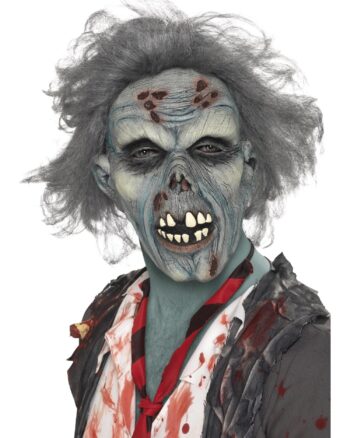 Decaying Zombie Mask Grey