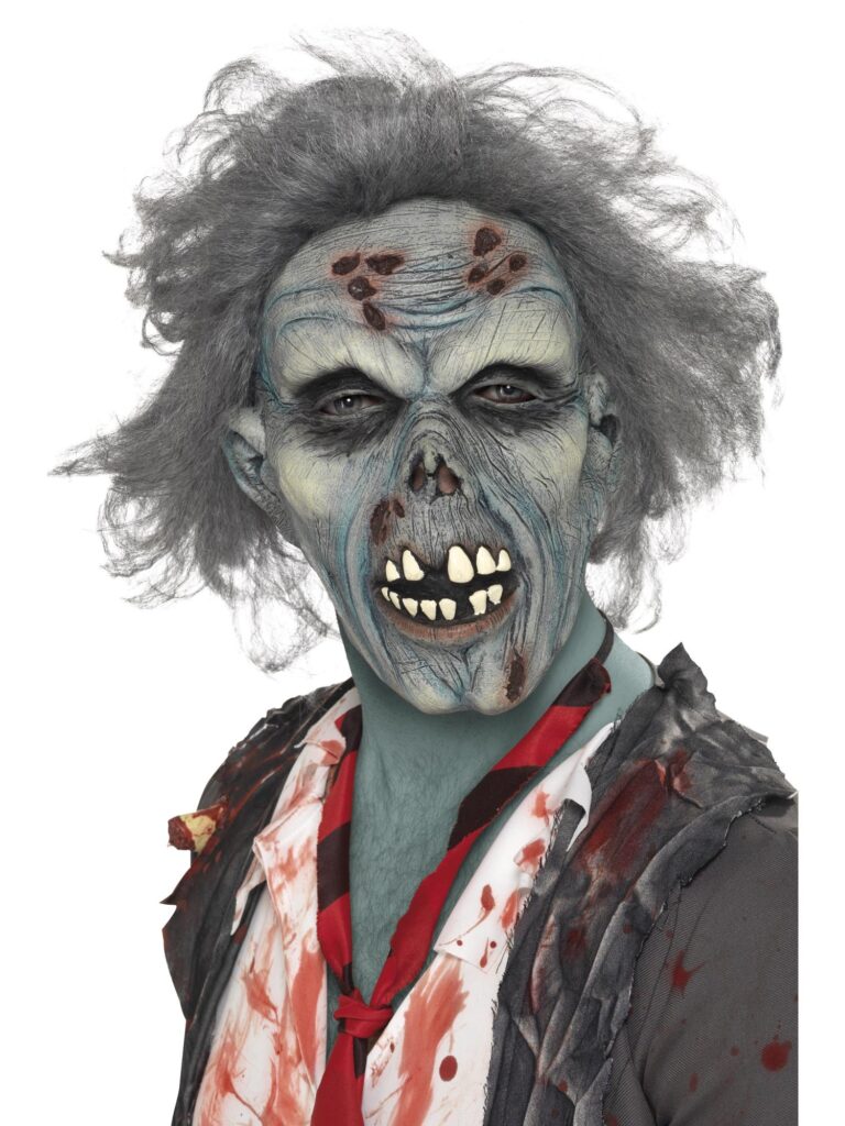 Decaying Zombie Mask Grey