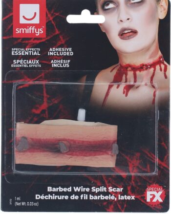 Smiffys Make-Up FX Barbed Wire Split Scar Red