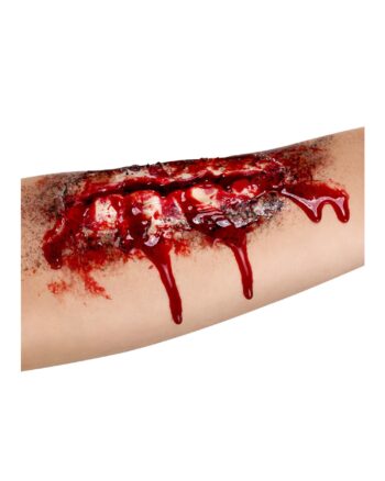 Smiffys Make-Up FX Open Wound Latex Scar Red