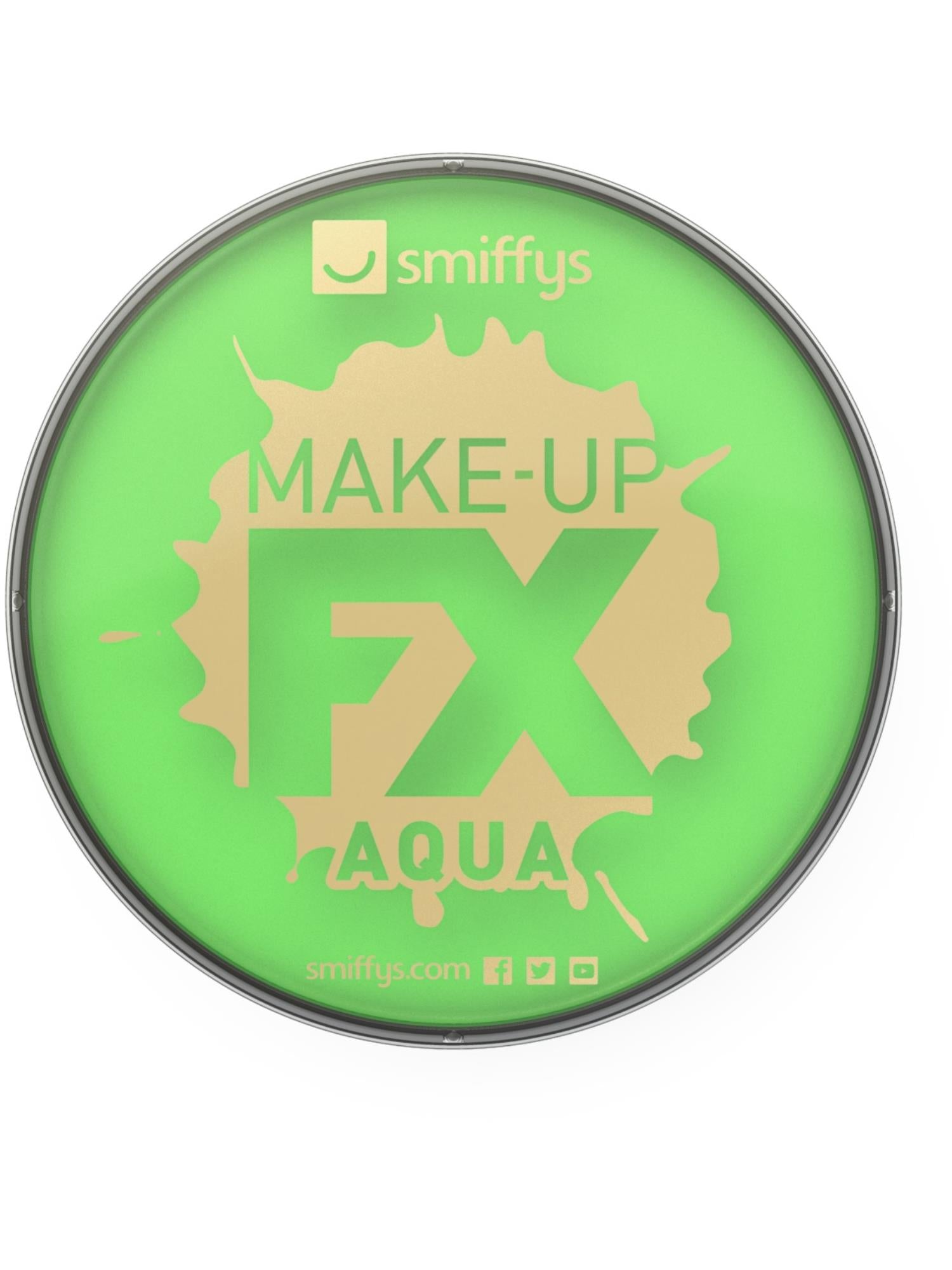 Smiffys Make-Up FX Lime Green Aqua Face and Body Paint 16g