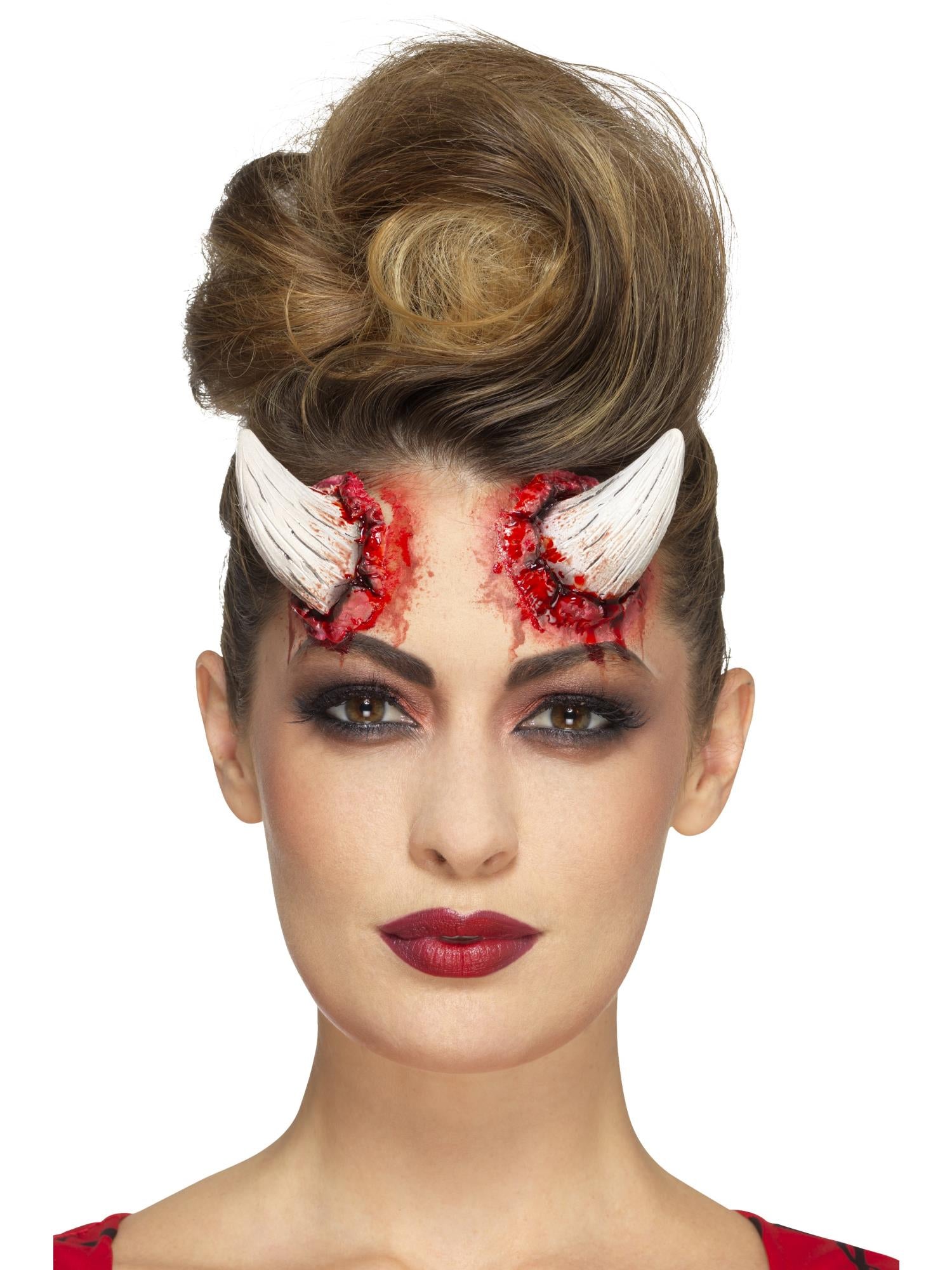 Smiffys Make-Up FX Latex Devil Horn Prosthetics