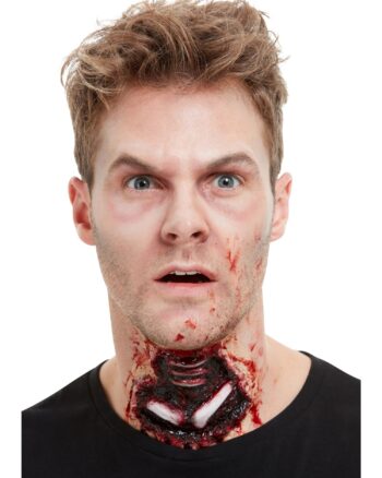 Smiffys Make-Up FX Latex Exposed Throat Wound Re