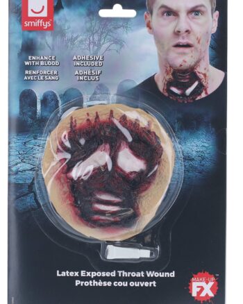 Smiffys Make-Up FX Latex Exposed Throat Wound Re