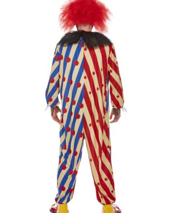 Creepy Clown Costume Red and Blue Medium Chest 38-40