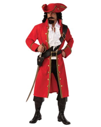 Brand New Pirate Captain Men Fancy Dress Costume