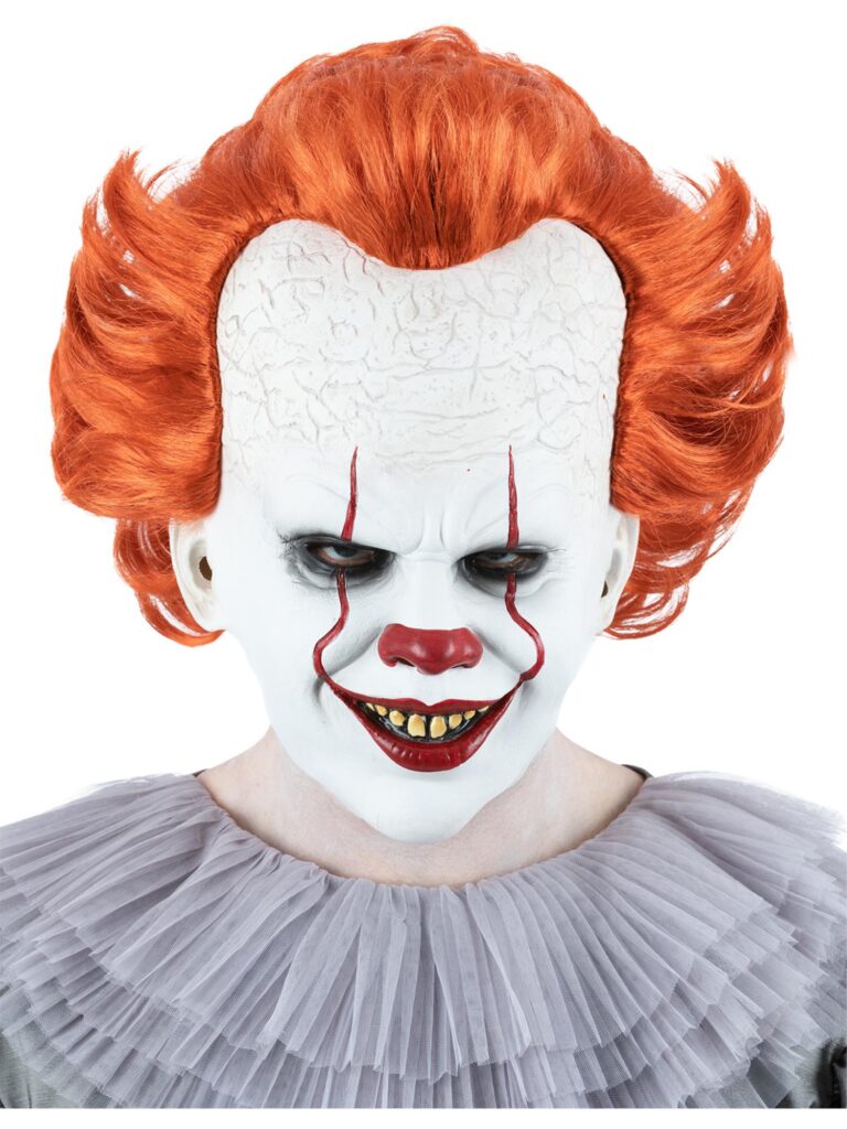 IT Chapter Two Pennywise Mask with Synthetic Hair