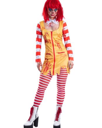Kreepy Killer Clown Costume Small UK 8-10