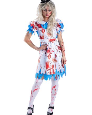 Zombie Wonderland Costume Small UK 8-10