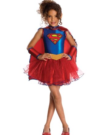 Supergirl Girls Fancy Dress Costume 8-10 Years