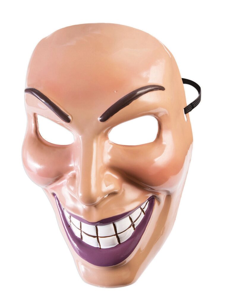 Evil Grin Mask Male Halloween Costume Accessory