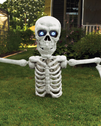 4ft Skeleton Grave Breaker with Animated LCD Eyes