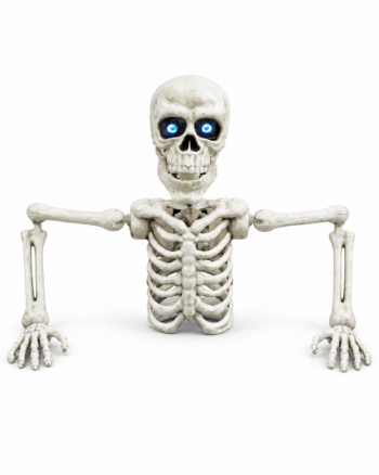 4ft Skeleton Grave Breaker with Animated LCD Eyes