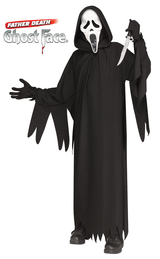 Ghost Face 30th Anniversary Costume – Child Large, Ages 10-12