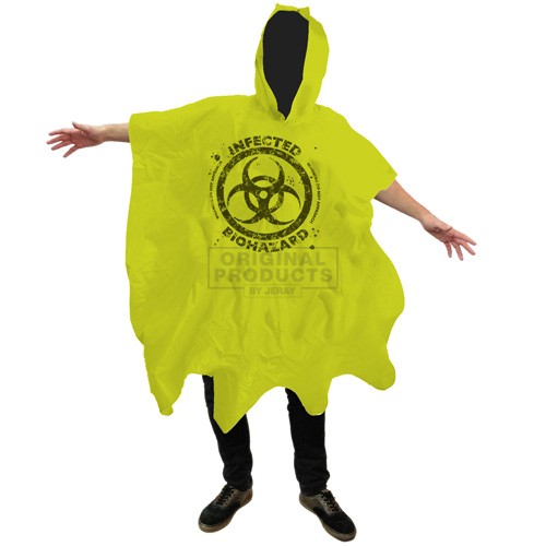 Zombie Biohazard Hooded Poncho