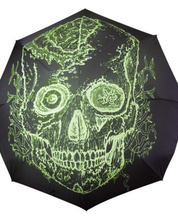 Glow-in-the-Dark Skull Handle Umbrella
