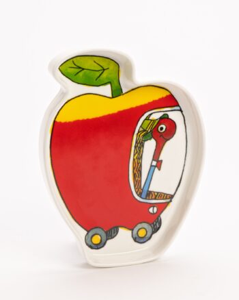 Richard Scarry Applecar Shaped Porcelain Dish