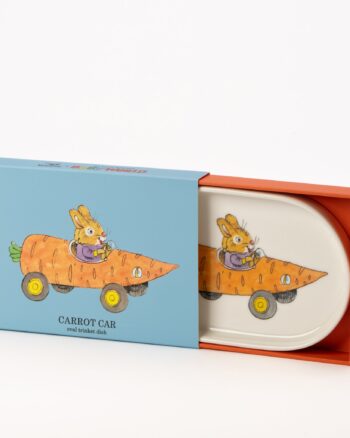 Richard Scarry Carrot Car Oval Porcelain Trinket Dish