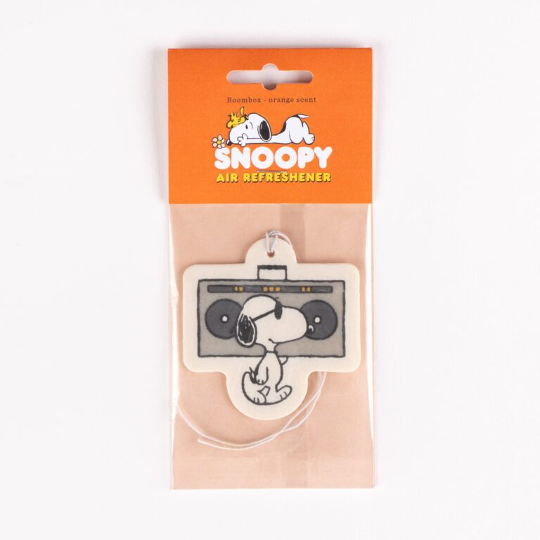 Snoopy Peanuts Air Freshener Boom Box Scented Card