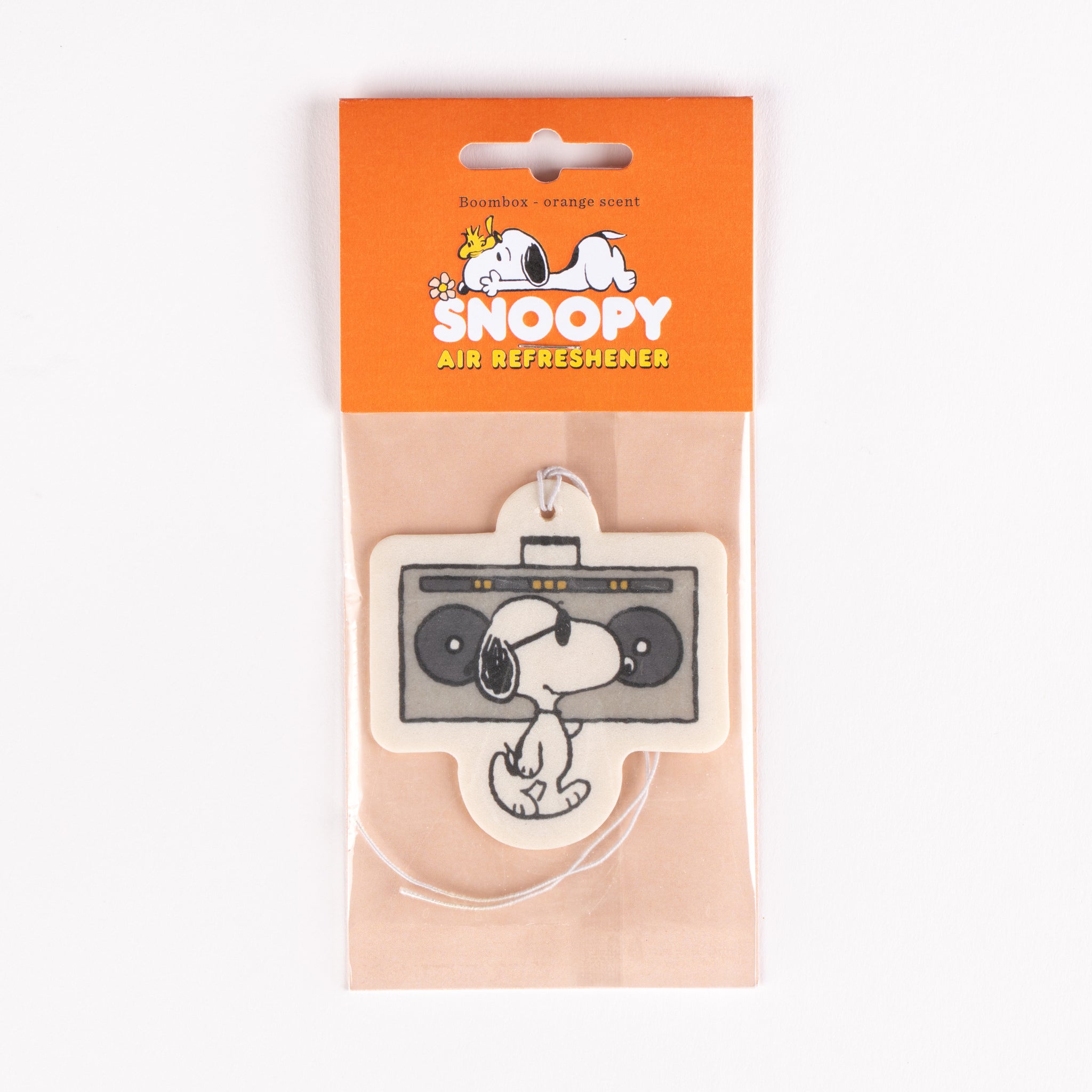 Snoopy Peanuts Air Freshener Boom Box Scented Card
