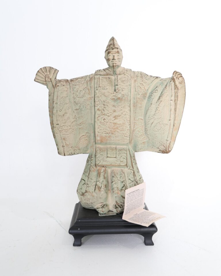 Austin Sculpture Japanese Uesugi Figure on Black Stand