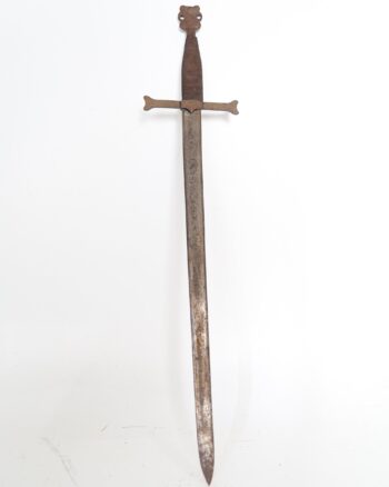 Decorative Scottish  Sword with Etched Blade