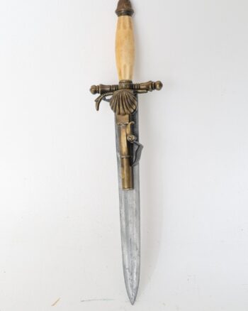 Decorative Combination Flintlock Pistol Dagger