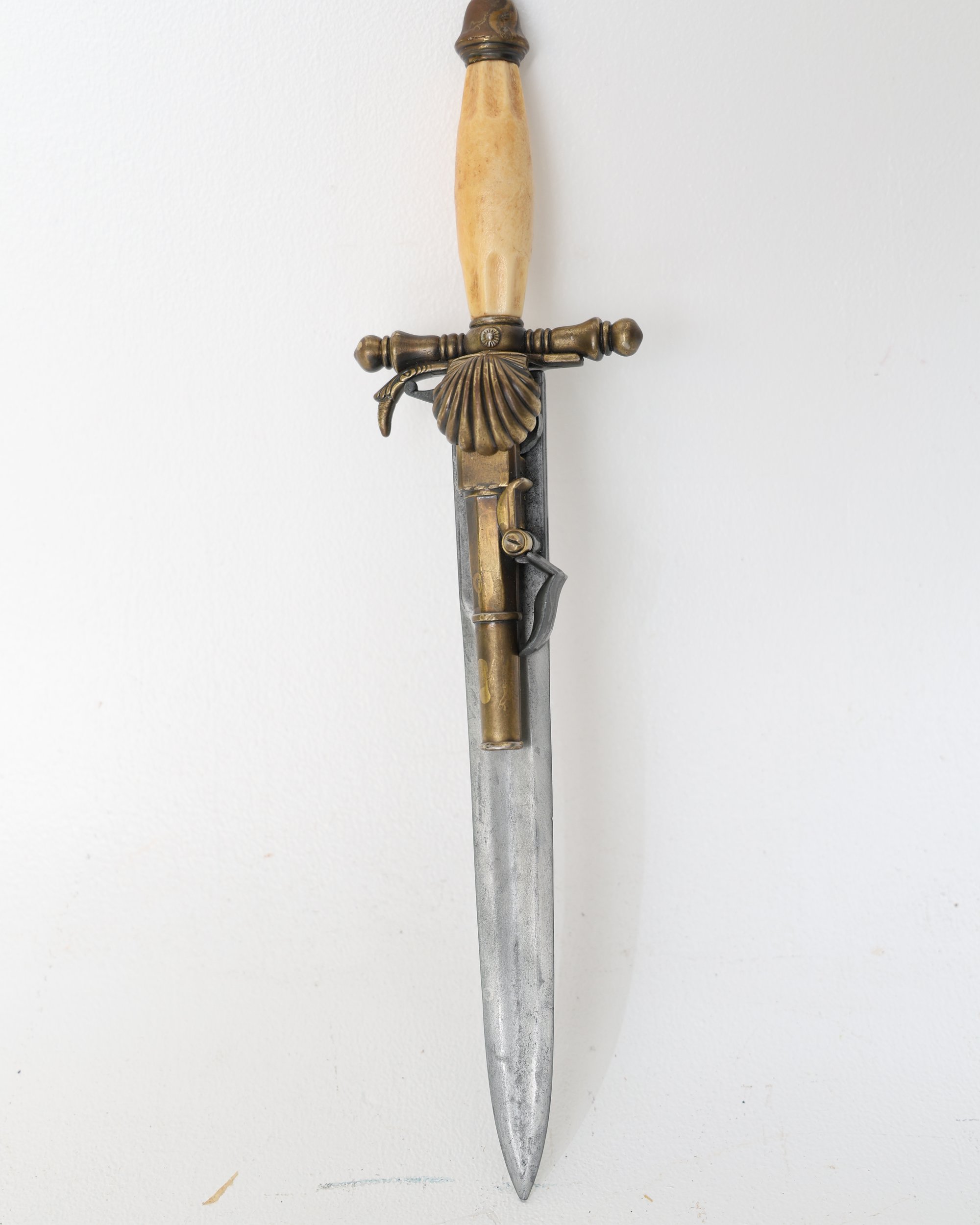 Decorative Combination Flintlock Pistol Dagger