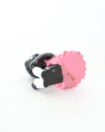 Novelty Golly Ballerina Figurine in Pink Dress