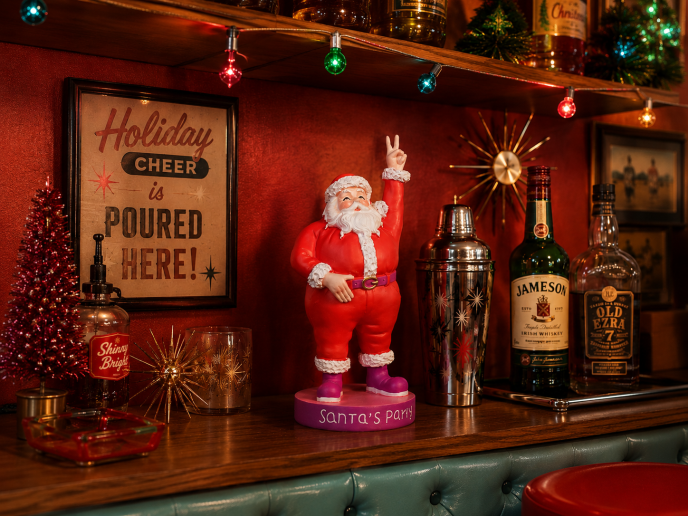 Party Santa Christmas Figurine