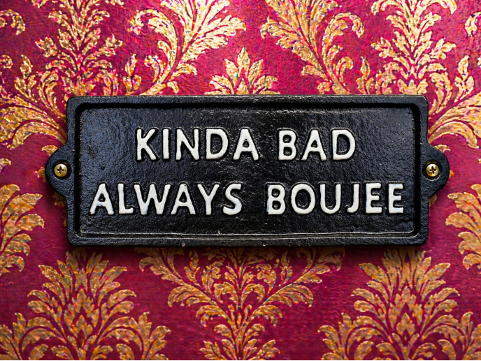 Always Boujee Cast Iron Wall Sign