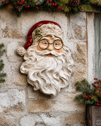 Santa Head Wall Decoration