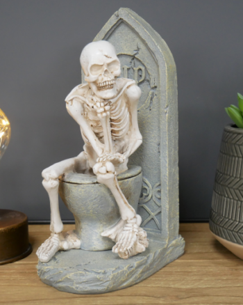 Skeleton On The Loo Gothic Ornament