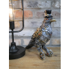 Steampunk Bird Ornament with Top Hat and Cog Details