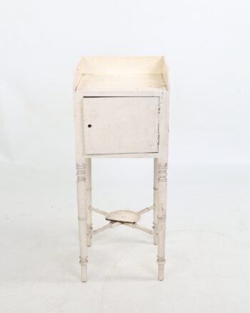 Rustic Painted Wooden Washstand with Cupboard
