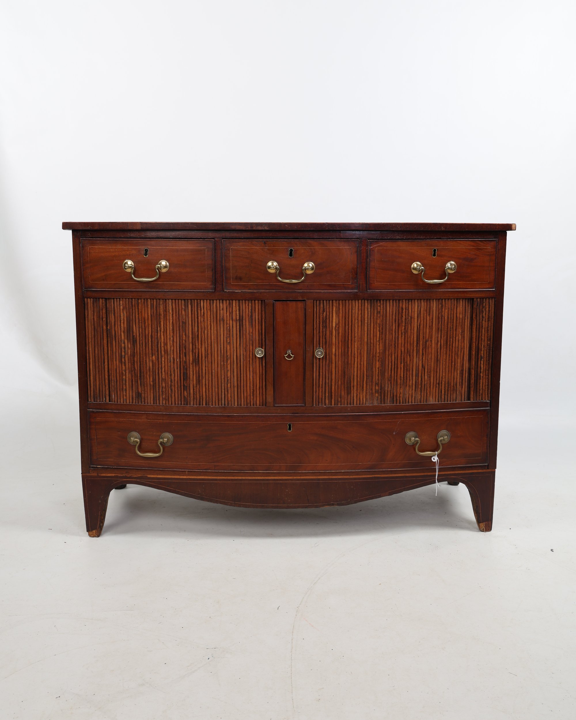 George III Inlaid Mahogany tabber side cabinet C1790