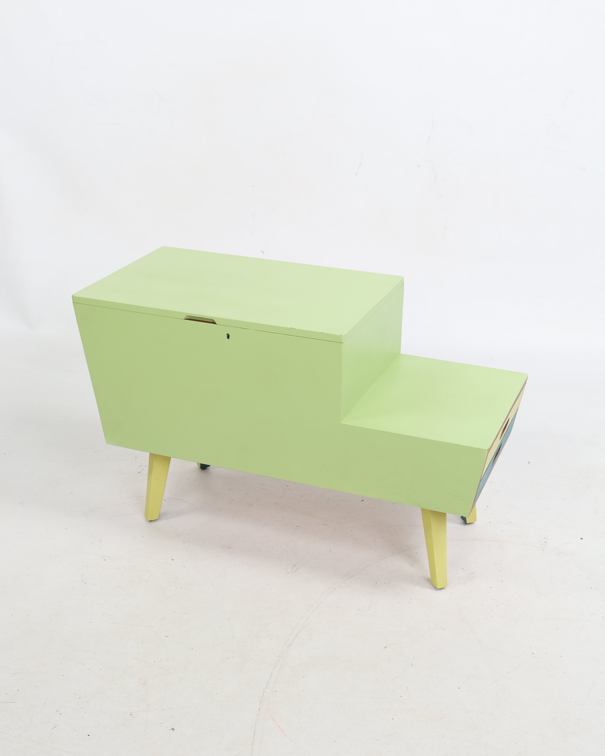 Upcycled Vanson Stepped Sewing Box Side Table